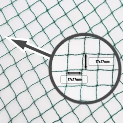 Dammnät 7 m x 8 m Hägerskydd Silonät Lövskyddsnät Fågelskyddsnät Lövnät