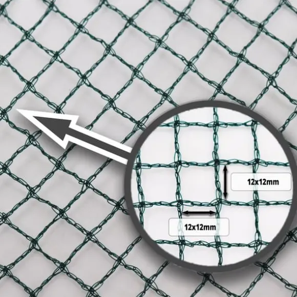 Dammnät 6 m x 10 m Lövnät Täcknät Silonet robust