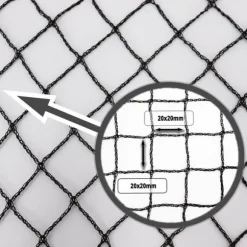 Dammnät 3 m x 10 m Svart Fiskdammsnät Bladnät Nät Fågelskyddsnät robust