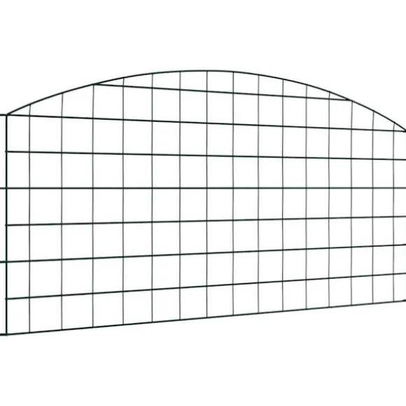 Dammskydd Set 5 pcs Grön 100 x 50 cm Stål