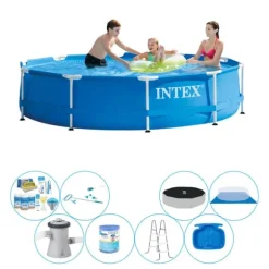 Deluxe Pool Deal - Intex metallram Rund 305x76 cm