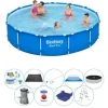 Deluxe Poolpaket - Bestway Steel Pro Round 396x84 cm