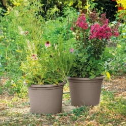 DEROMA Rund blomkruka Day R Camel - 60 cm