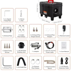 Dieselvärmare, CO-larm, Effektiv uppvärmning,8KW