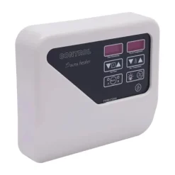 Digital bastustyrning - Extern kontrollpanel - 3–9 kW - 220–240 V - Temperatur 40–105 °C - Belysning max 60 W - Väggmonterad