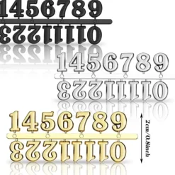 DIY Klocknummerplatta - Guld Silver Svart - Förpackad