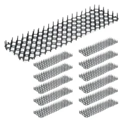 Djuravvisande galler set, 3x49x14 cm, Svart