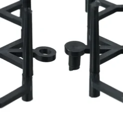 Djuravvisande galler set, 3x49x14 cm, Svart