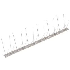 Djuravvisande medel - Living 4-raders Fågelpiggar i rostfritt stål 20 st 10 m