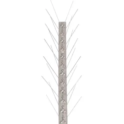 Djuravvisande medel - Living 4-raders Fågelpiggar i rostfritt stål 20 st 10 m