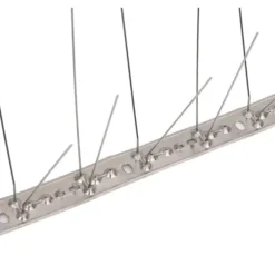 Djuravvisande medel - Living 4-raders Fågelpiggar i rostfritt stål 20 st 10 m