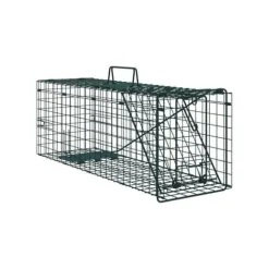 Djurfälla i stål - vidaXL - 61x20x21,5 cm - Grön - Hållbar - Väderbeständig