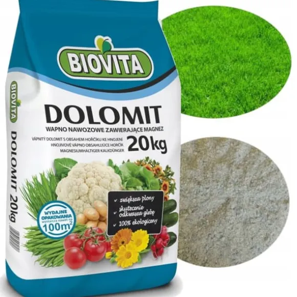 DOLOMIT Kalcium-Magnesium Gödselpulver 20KG BIOVITA