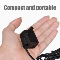 Dränkbar Pump för Fontäner med 0,4-1,5 m Lyft 180L/H 5V