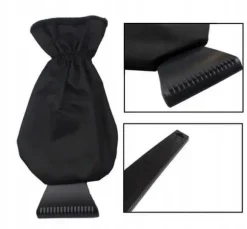 ECARLA Isskraber med handske Sort SKROB06CZ