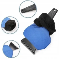 ECARLA Isskraber med handske blå SKROB06N