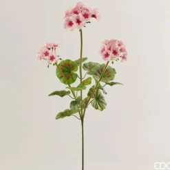 EDG GERANIO RAM ARTIFICIELL H70CM PALE PINK ROSA, HEM, DEKORATIVA TILLBEHÖR, KONSTGUMMI