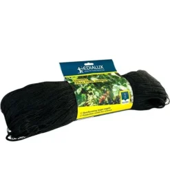 Edialux fågelnät 4x10m, fin maska, knotfri polyeten, rötbeständig, väderbeständig, svart