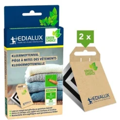 Edialux klädfälfälla Textilmalkontroll, kemikaliefritt och luktfritt skydd för garderober och textilier
