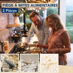 Edialux matmalfälla med feromonattraherande medel, giftfri lösning för matskydd