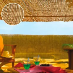 Edm Naturligt Bamburör 75817 1,5x5 M Brun