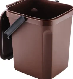 Ekologisk kompostbehållare hink 10 liter, brun, 235 x 265 x 285 mm