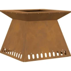 Eldstad Brun 60 x 60 x 50 cm cortenstål