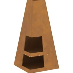 Eldstad Brun 50 x 50 x 100 cm Stål