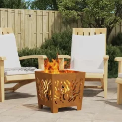 Eldstad Brun 40 x 40 x 40 cm Stål