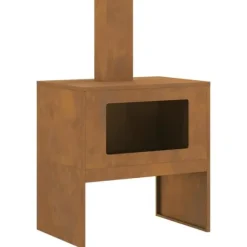 Eldstad Brun 60 x 40 x 96 cm Stål