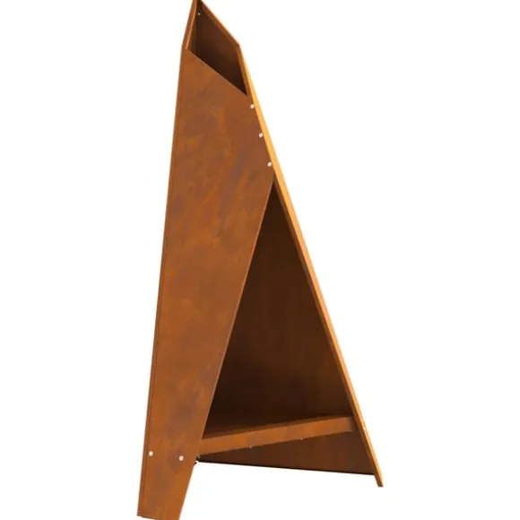 Eldstad Brun 58 x 40 x 100 cm Väderbeständig stål