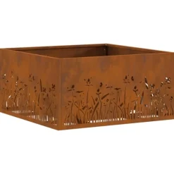 Eldstad Brun 60 x 60 x 30 cm Väderbeständig stål