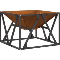 Eldstad Brun 50 x 50 x 35 cm Väderbeständig stål