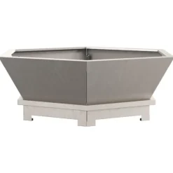 Eldstad Brun 75 x 75 x 28 cm Väderbeständig stål