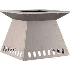 Eldstad Brun 48 x 48 x 40 cm Väderbeständig stål