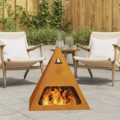 Eldstad Brun 50 x 50 x 51 cm Väderbeständig stål