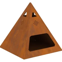 Eldstad Brun 50 x 50 x 51 cm Väderbeständig stål