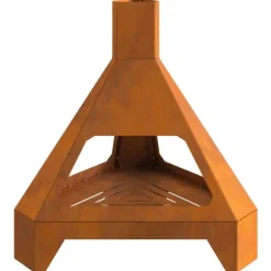 Eldstad Brun 50 x 43 x 52 cm Väderbeständig stål