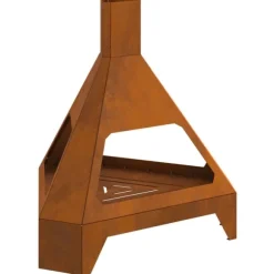 Eldstad Brun 50 x 43 x 52 cm Väderbeständig stål