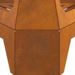 Eldstad Brun 50 x 43 x 52 cm Väderbeständig stål