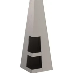 Eldstad Brun 35 x 35 x 100 cm Väderstål