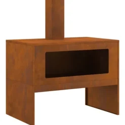 Eldstad Brun 80 x 50 x 96 cm Väderbeständig stål