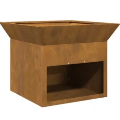 Eldstad Rostig 50 x 50 x 40 cm cortenstål