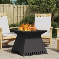 Eldstad Svart 60 x 60 x 50 cm Kallvalsat stål