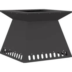 Eldstad Svart 60 x 60 x 50 cm Kallvalsat stål