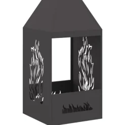 Eldstad Svart 50 x 50 x 100 cm Stål