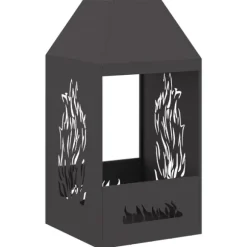 Eldstad Svart 50 x 50 x 100 cm Stål