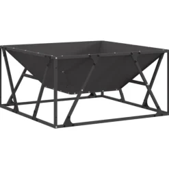 Eldstad Svart 80 x 80 x 40 cm Stål