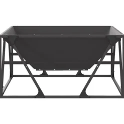 Eldstad Svart 80 x 80 x 40 cm Stål