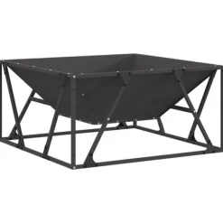 Eldstad Svart 80 x 80 x 40 cm Stål